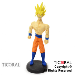 ADORNO DRAGON BALL GOKU RUBIO A. PORCELANA FRIA x 1